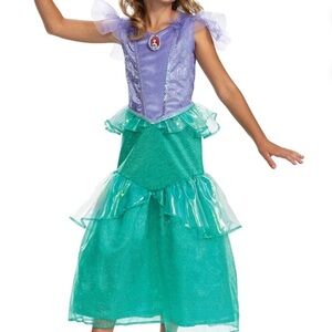 NWT! Disney The Little Mermaid Ariel Princess Dress Costume M 7/8
